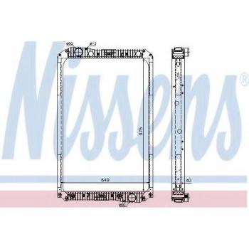Radiador de refrigeración del motor NISSENS 62571A