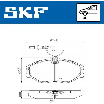 Pastillas de freno SKF VKBP 80477 E