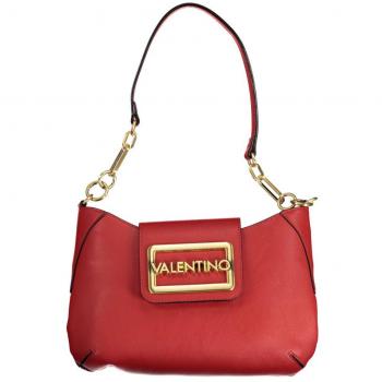 Valentino by Mario Valentino Red Polyethylene Handbag with Adjustable Strap and Contrast Details, Shoulder Bags, unisex, Size: ONE SIZE