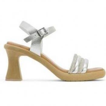 Sandalias de tacón alto plateadas PORRONET
