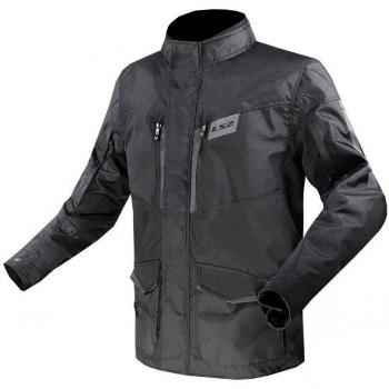 Chaqueta textil LS2 Metropolis EVO para motocicleta - impermeable, protección resistente, estilo moderno, color negro (S)