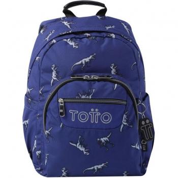 Mochila escolar pequeña Totto Gommas color azul
