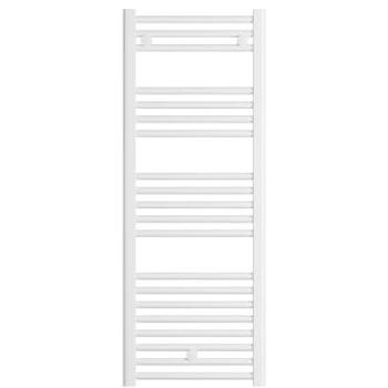 Radiador Toallero de Agua Fácula Ocean Blanco 1188x450mm (No Eléctrico) con 3 Soportes y Purgador - Conexiones 3x1/2
