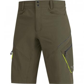 Gore Bike Wear Element - Pantalón corto para hombre, color verde, talla M