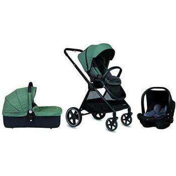 Cochecito de paseo Casualplay Optim, con capazo y grupo 0+ i-size, color green
