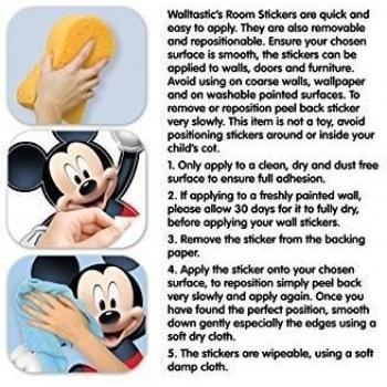 Walltastic grande con diseño de Mickey Mouse de Disney Character juego de adhesivos de pared