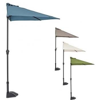 Sombrilla de Jardín Kalife Mezzaluna 2.7m Verde Oliva
