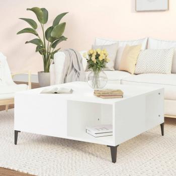 Mesa de salón blanca 80x80x36,5 cm en madera contrachapada multicapa Vidaxl