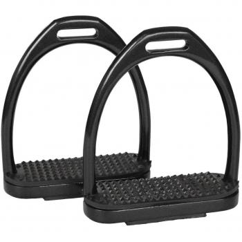 Estribos fillis aluminio Uni Colour negro Talla:12 cm