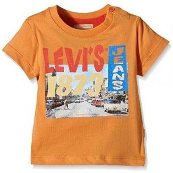 Levi's Ss Tee Moty - camiseta BebÃ©-NiÃ±as, Naranja