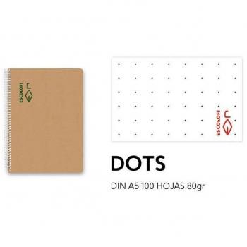 BLOCK ESCOLOFI 4º100h DOTS 80g ECOLOGICO - Pack de 5 unidades