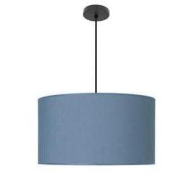 Lámpara Colgante Moderna 3xE27 Negro/Azul 50x50 cm con Difusor