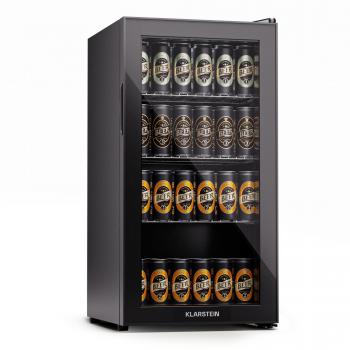 Frigorífico Klarstein Beersafe 74 Slim - 74 litros, 3 estantes, puerta de cristal panorámica
