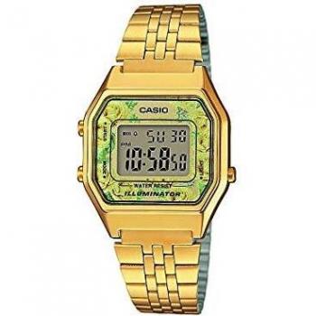Casio Reloj Digital para Mujer de Cuarzo con Correa en Acero Inoxidable LA680WEGA-9CEF