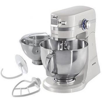 AEG KM4100 - Robot de Cocina UltraMix Amasadora y Batidora con Bol - 1000W, 10 Velocidades, 2 Boles
