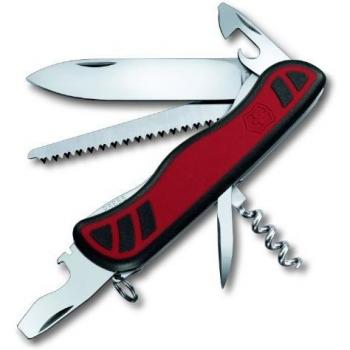 Victorinox Dual Density - Navaja de acampada, tamaño 126, color rojo / negro