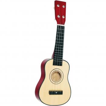 Ukulele Infantil de Madera 4 Cuerdas para Principiantes - Guitarra Miniatura 52 x 16 cm