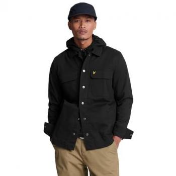 Lyle & Scott Men's Bedford Corduroy Overshirt - Jet Black - Medium Size