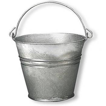 HC de Comercio 931113 Agua Cubo galvanizado 30 cm Acero 11 litros