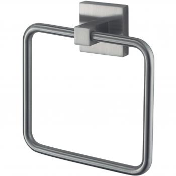 Haceka Mezzo Tec Toallero Aro, Metal, Gris, 16.6x16.2x5 cm