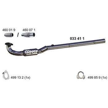 Tubo de escape ERNST 033411 para General Motors Opel Meriva A