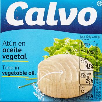 Atun claro calvo aceite girasol 80g.96r