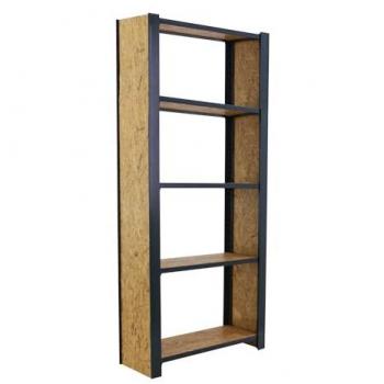 Estantería Oficina Simonrack OFFICLICK 5/300, Madera OSB, 5 Alturas, Estilo Industrial, Antracita, 2100x800x300 mm