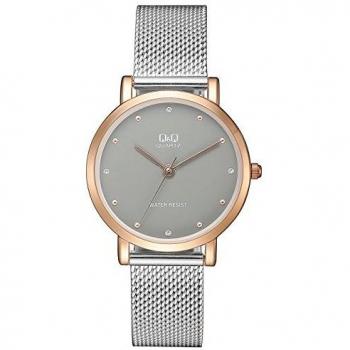 Q&Q Reloj Analógico para Mujer de Cuarzo con Correa en Acero Inoxidable QQA21J412Y