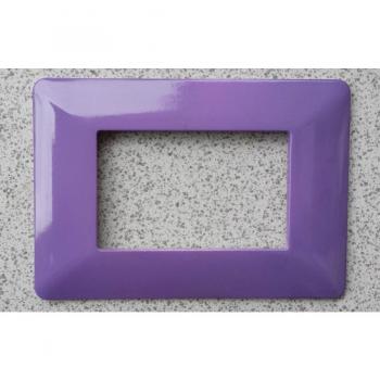 Placas de ABS para Serie Matix Bticino Compatibles 3, 4 y 6 Módulos Color Violeta - 6 Agujeros