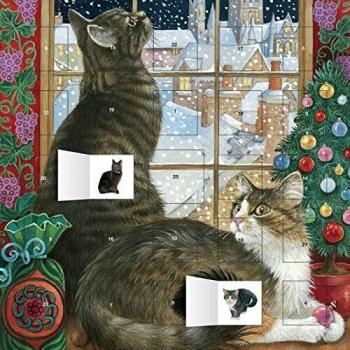 Ivory Cats Christmas Window advent calendar
