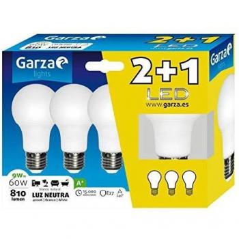 LED BOMBILLA STD 9W E27 240º 810LM 40K CAJA 2+1