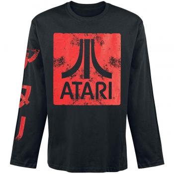 Atari Box Logo Manga Larga Negro S