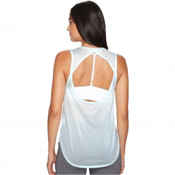 nike W NK Brthe Tank Camiseta, Mujer, Azul /