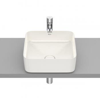Lavabo sobre encimera Roca Square Inspira de fineceramic® en color Beige