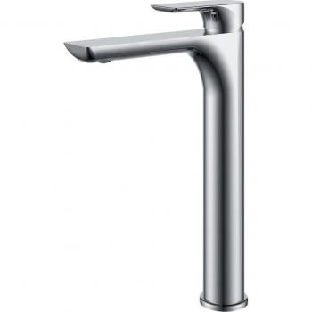 Grifo monomando alto para lavabo Nassau Imex Products - Grifo de lavabo alto, acabado cromado, diseño moderno, fácil instalación, regulador de caudal, material resistente a la corrosión