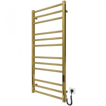 Radiador Toallero Eléctrico Mario Premium Classic-I 1100x500 Bajo Consumo Dorado Cepillado 125W