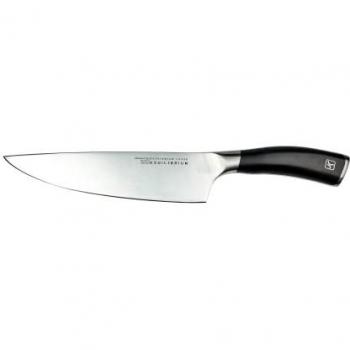 Rockingham Forge Equilibrium 20cm Chef's Knife with German Stainless Steel Blade and Black Handle, Engraving or Personalisation Available