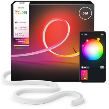 Tira de luces LED Philips Hue Neon para exteriores 5 m RGBW 1100 lm ajustable y resistente