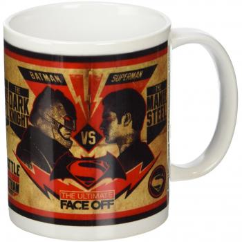 Pyramid Taza con diseño Batman V Superman Fight Poster, Cerámica, Rojo, 13 x 11 x 9 cm