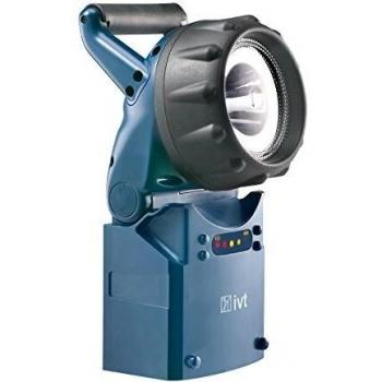 Lámpara de mano LED portátil recargable IVT PL-850, 3W, 240 lm, azul, batería de 4500 mA