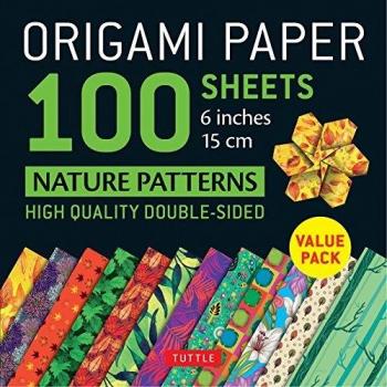 Nature Patterns Origami Paper Set - 100 Sheets, 6 Inch (15 CM) by Tuttle Studio