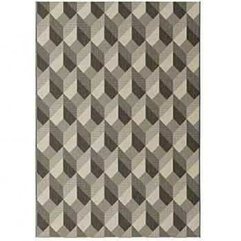 Alfombra de diseño Essenza Grège - Cubos 3D - 160 x 230 cm