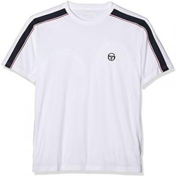 Sergio Tacchini Set Tee Shirt TCP, Camiseta Hombre, Blanco, S