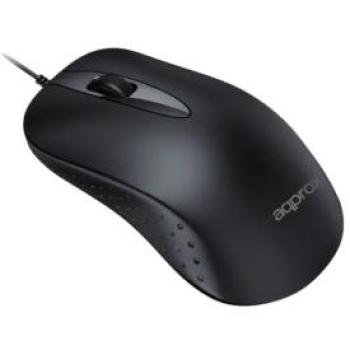 Ratón Óptico USB Negro APPROX XM100 1000 DPI