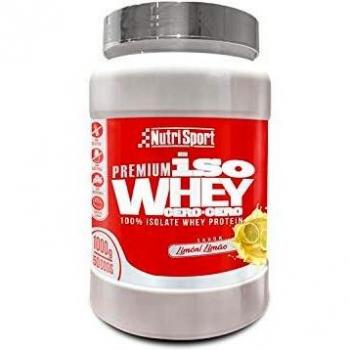 Nutrisport - Iso Whey 0.0 Premium, Proteínas 90% en Polvo, Isoladas, Sin Lactosa, Sin Azúcar, 1Kg, Sabor Limón