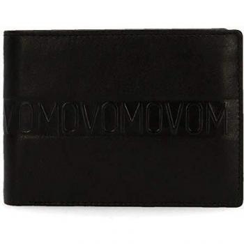 Movom Ribbon Billetero Negro 12,5x9,5x1 cms Piel
