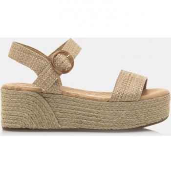 Sandalias de mujer Mustang Amad beige con plataforma