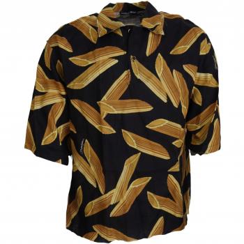 Dolce & Gabbana Black Casual Penne Rigate Linen Casual Shirt - IT41 | L