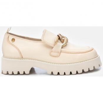 Mocasines Carmela 161061 para Mujer de Piel Color Hielo