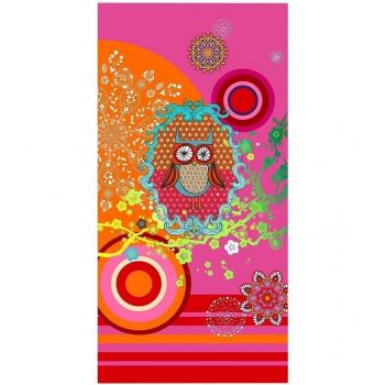 HIP Toalla Playa Velours Jollity Naranja / Fucsia 75 x 150 cm